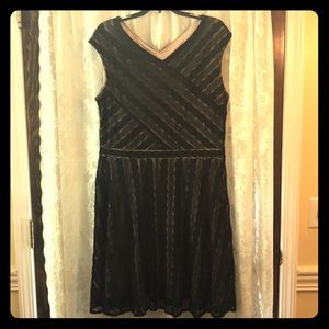 Signature Harper Black lace dress, size 16